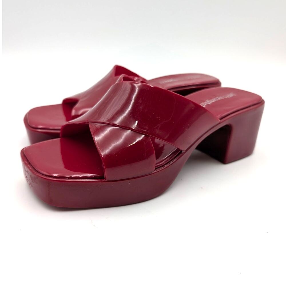 Jeffrey Campbell Bubblegum Platform Heel Sandal Women's Red Size US7 EU38